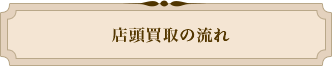 店頭買取の流れ